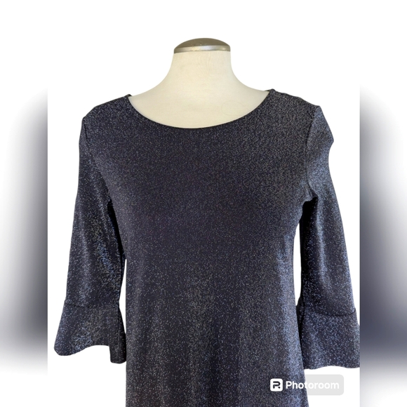 Esprit sparkly party dress, size medium LBD with ruffles - Picture 3 of 8